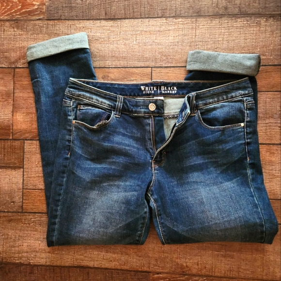 WHITE HOUSE BLACK MARKET CAPRI JEANS- SIZE 10 - Picture 2 of 8